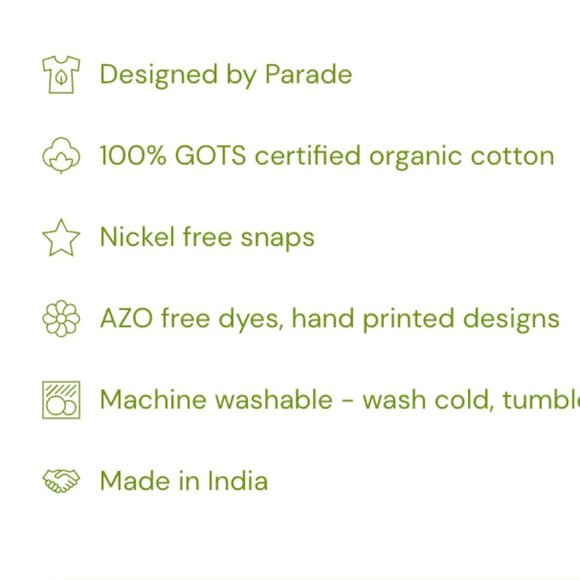 Parade - NWT Canadian - Organic cotton - tank top romper with pineapple pattern - Picture 6 of 6